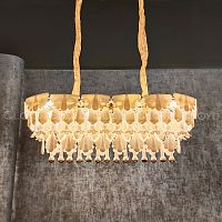 Люстра Cloyd PLINSE C14 / шир. 102 см - керамика - золото (арт.11493)