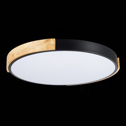 SLE201342-01 Светильник потолочный Черный, Светлое дерево/Белый LED 1*40W 3000K/4000K/6000K DELIA фото 12