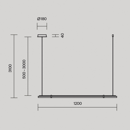 Подвесной светильник Maytoni MOD340PL-L20BS3K фото 3 Подвесной светильник Maytoni MOD340PL-L20BS3K фото 3