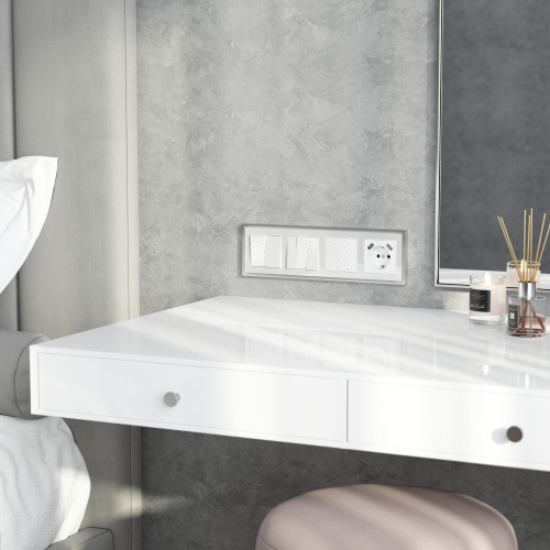 Накладка для розетки USB (Hammer белый) W1279501 фото 2