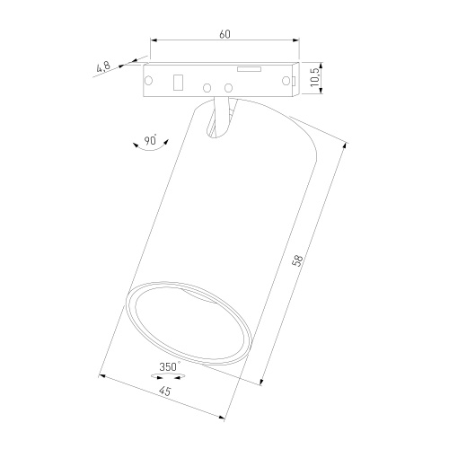 Mini Magnetic Трековый светильник 9W 3000K белый/черный 85203/01 фото 6 Mini Magnetic Трековый светильник 9W 3000K белый/черный 85203/01 фото 6