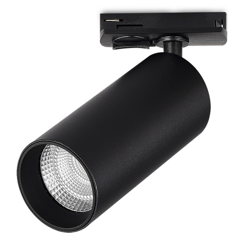 ST382.436.10.TRIAC Св-к трек. Черный LED 1*10W 3000K 900Lm Ra>90 24 IP20 DxH- 220V BASE фото 2