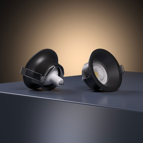 Светильник встраиваемый Andi GU10 черный 25058/01 фото 3
