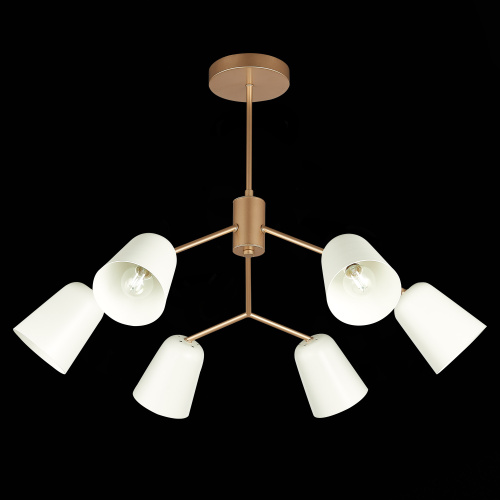 SLE155902-06 Светильник потолочный Золотистый/Белый E14 6*40W MARIO фото 6