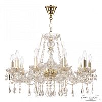 Люстра хрустальная 116/10/240 G Bohemia Ivele Crystal (Богемия Ивеле Кристалл)