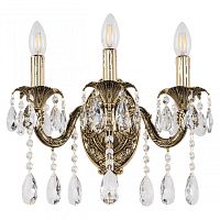 Бра с хрустальными подвесками AL7901B10/3/175 A GB Bohemia Ivele Crystal (Богемия Ивеле Кристалл)