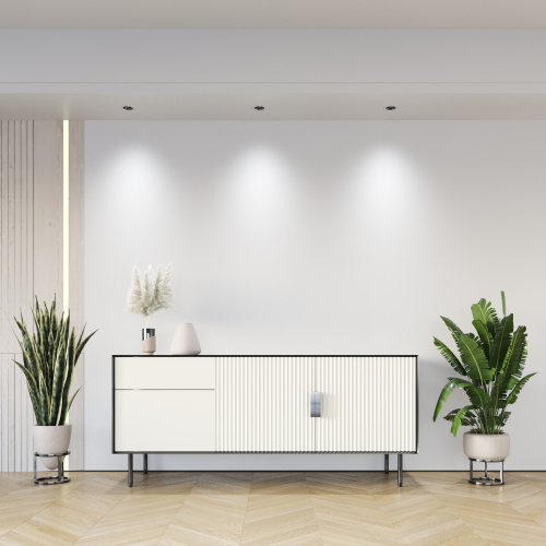 DK2510-WB Встраиваемый светильник SPACE со светодиодом d65 220V 8W 38° 4000К IP20 белый/черный алюминий фото 6