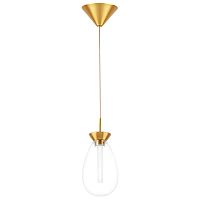 805110 Люстра COLORE LED 1х4W 240LM ЗОЛОТО/ПРОЗРАЧНЫЙ 3000K