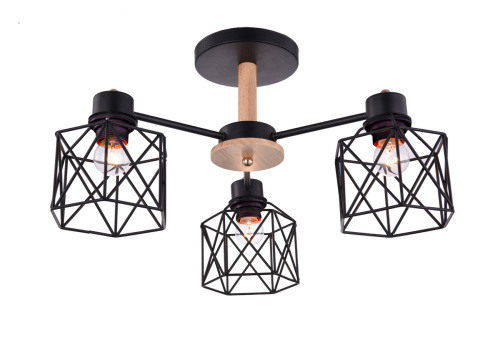 Потолочный светильник Escada 508/3PL E27*60W Black Потолочный светильник Escada 508/3PL E27*60W Black