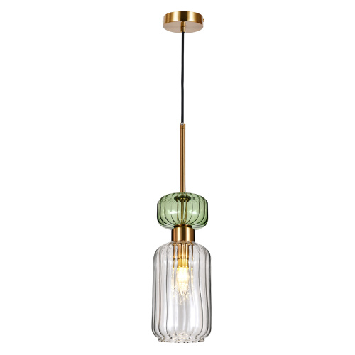 Подвесной светильник Escada 1141/1S E14*60W Antique copper/Green/Clear Подвесной светильник Escada 1141/1S E14*60W Antique copper/Green/Clear