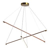 utsenka-SL6225.303.03 Светильник подвесной ST-Luce Латунь/Терракотовый, Белый LED 3*13W 3000K BRICK