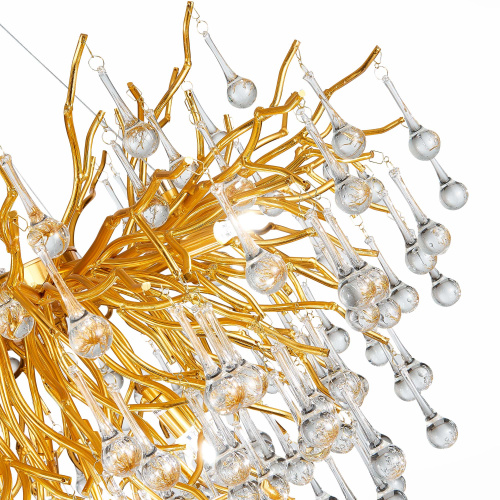 SL1651.203.09 Люстра подвесная ST-Luce Золотистый/Золотистый G9 9*5W ANZIO фото 2