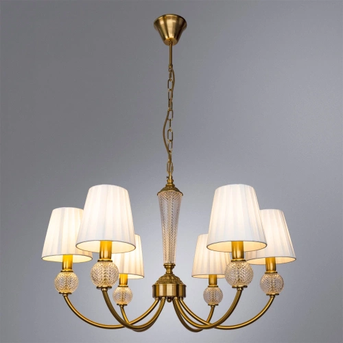 Подвесная люстра Arte Lamp GRACIE A7301LM-6PB фото 2 Подвесная люстра Arte Lamp GRACIE A7301LM-6PB фото 2