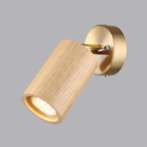7061/1W MINIMA ODL25 217 Настенный светильник светлое дерево/металл с выкл. IP20 GU10 LED 7W 220V CAUCHO фото 4 7061/1W MINIMA ODL25 217 Настенный светильник светлое дерево/металл с выкл. IP20 GU10 LED 7W 220V CAUCHO фото 4
