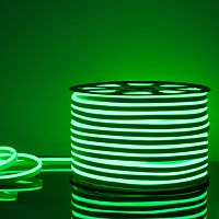 Светодиодный гибкий неон 220 В 9.6 Вт/м 120 Led/м 2835 IP67, односторонний зеленый, 50 м Гибкий неон220V 9,6W 120Led 2835 IP67 односторонний красный, 50м