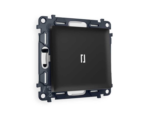 Комплект механизма 1-кл выключателя AMBRELLA VOLT с подсветкой 5600K ALFA Черный матовый QUANT (AP8020, VM101, G14W) MA802015 Комплект механизма 1-кл выключателя AMBRELLA VOLT с подсветкой 5600K ALFA Черный матовый QUANT (AP8020, VM101, G14W) MA802015