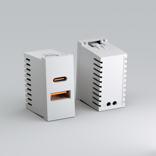 Модульная розетка USB тип A+C W1272701 фото 3 Модульная розетка USB тип A+C W1272701 фото 3