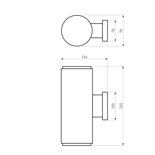 Уличный настенный светильник Strict IP54 1403 Techno черный фото 5