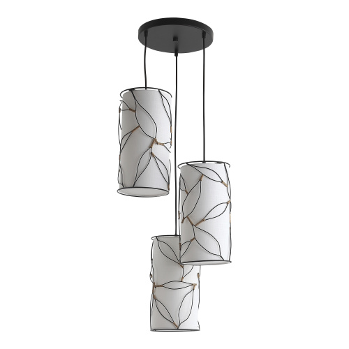 SL6228.403.03 Светильник подвесной ST-Luce Черный/Бежевый E27 3*60W ROOT фото 5
