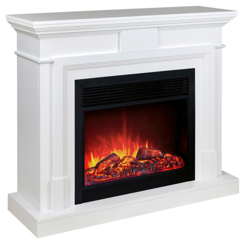 Каминокомплект MARCO/СМАРТ Белый матовый с очагом Электроочаг MOONBLAZE LUX/МУНБЛЕЙЗ фото 2