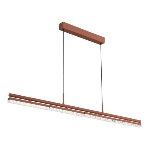SL1018.603.04 Светильник подвесной ST-Luce терракотовый/прозрачный LED 1*32W 4000K EUCLIDICS фото 5