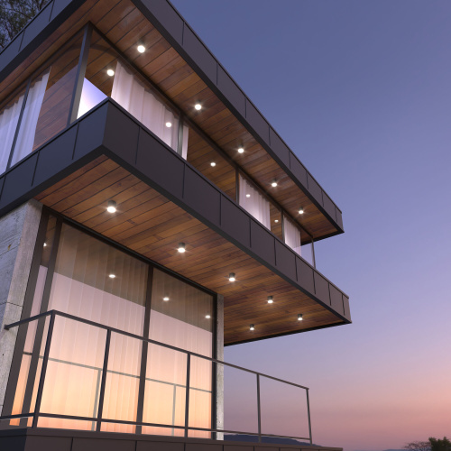 Уличный потолочный светильник Light LED 2104 IP54 35130/H серый фото 2