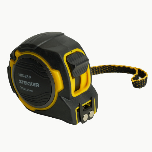 Рулетка, 3 м х 16 мм, магнит, II класс точности, двухстороннее нанесение, STEKKER MTS-83-P фото 10