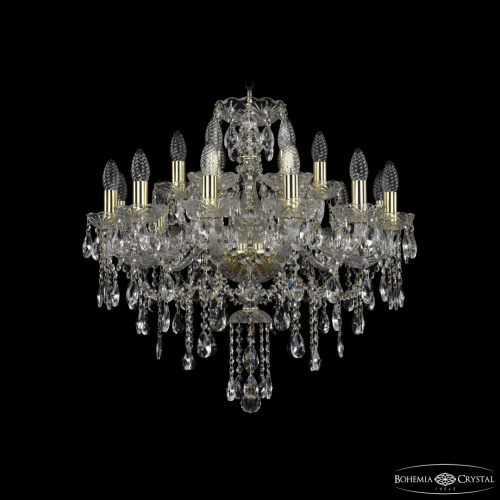 Люстра хрустальная 1415/12+6/220 G Люстра хрустальная 1415/12+6/220 G