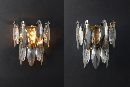 Настенный светильник MT8980-W brass фото 3