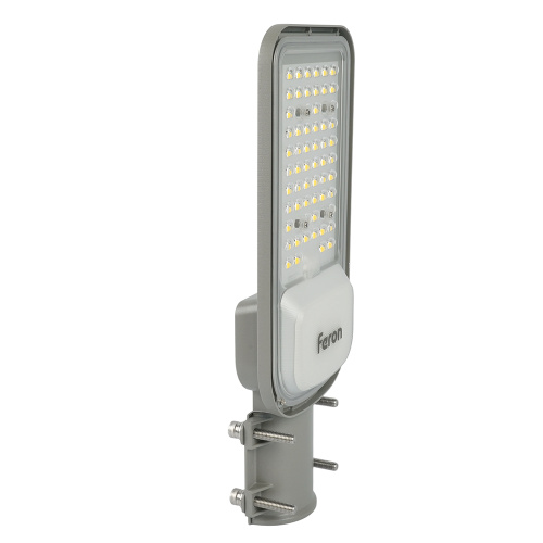 Светодиодный уличный консольный светильник Feron SP3040 80W 5000K 230V, серый фото 4