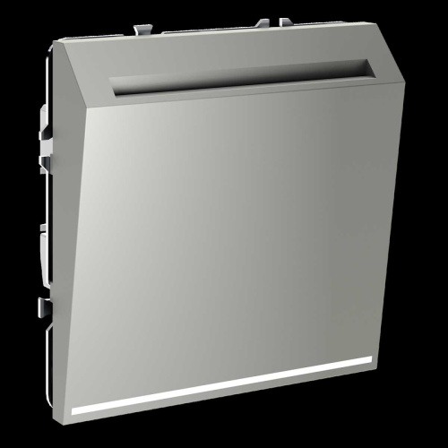 Выключатель встраиваемый S70 карточный 16А, (сталь) Voltum VLS010705 фото 6