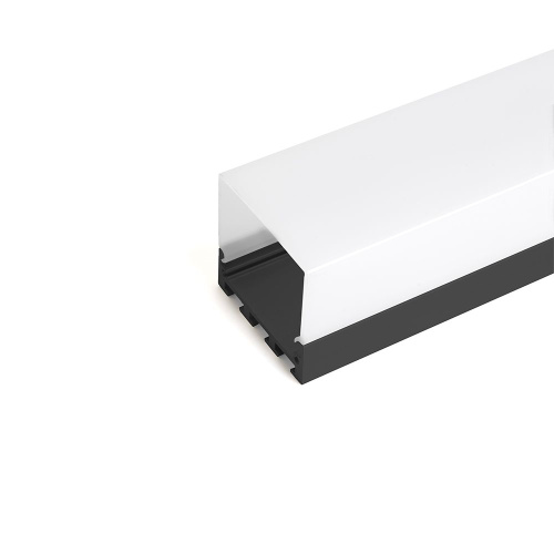 Профиль  накладной 42х45мм, алюминиевый, черный, 2м, CAB268 фото 3