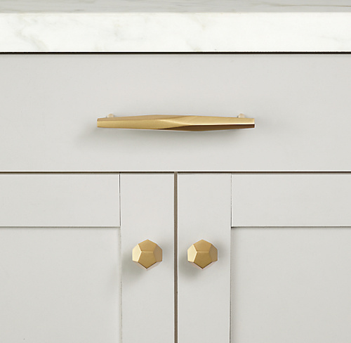 Ручка-кнопка Camden d.3.2 Lac.Burnished Brass фото 3