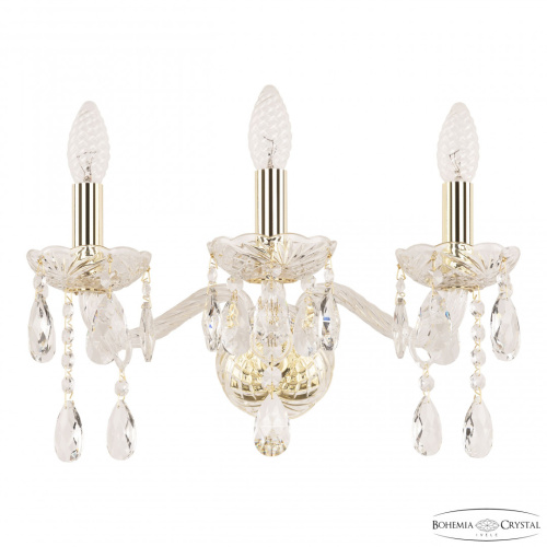 Бра хрустальные 107B/3/165 G Bohemia Ivele Crystal (Богемия Ивеле Кристалл)