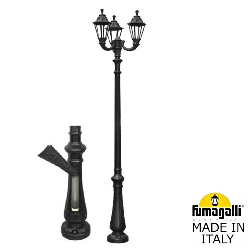 Fumagalli Парковый фонарь FUMAGALLI NEBO OFIR/RUT 3L E26.202.R30.AXE27 Fumagalli Парковый фонарь FUMAGALLI NEBO OFIR/RUT 3L E26.202.R30.AXE27