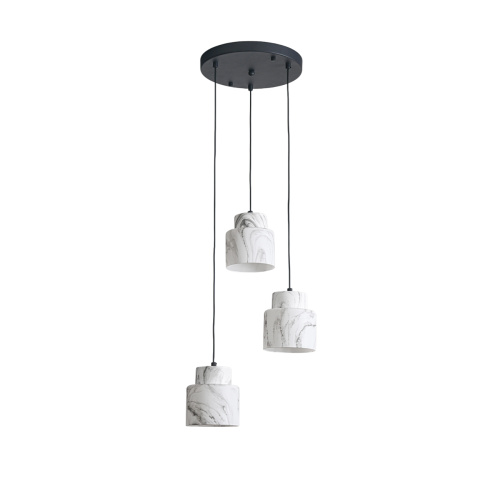Подвесной светильник Escada 1173/3S E27*60W Black/Marble white фото 2