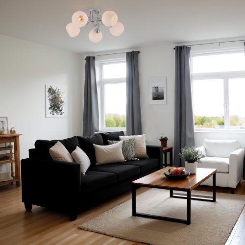 Потолочный светильник Escada 1119/5PL E27*40W Chrome фото 3 Потолочный светильник Escada 1119/5PL E27*40W Chrome фото 3