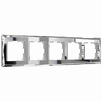 Рамка из стекла на 5 постов Diamant зеркальный W0051220
