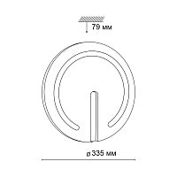 3041/CL COLOR SN 000 Светильник пластик/белый/хром LED 30Вт 4000К D335 IP43 BUTTON