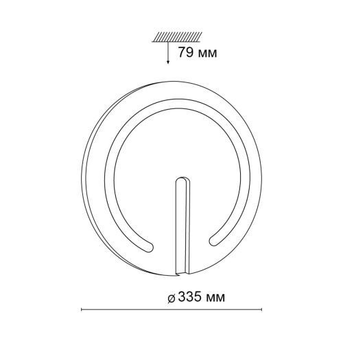 3041/CL COLOR SN 000 Светильник пластик/белый/хром LED 30Вт 4000К D335 IP43 BUTTON