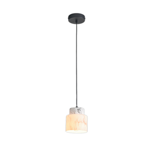 Подвесной светильник Escada 1173/1S E27*60W Black/Marble white Подвесной светильник Escada 1173/1S E27*60W Black/Marble white