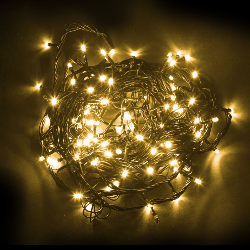 Светодиодная гирлянда Feron CL02 линейная 230V желтый c питанием от сети фото 4