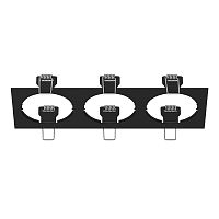 217537 Рамка INTERO 16 Triple QUADRO ЧЕРНЫЙ