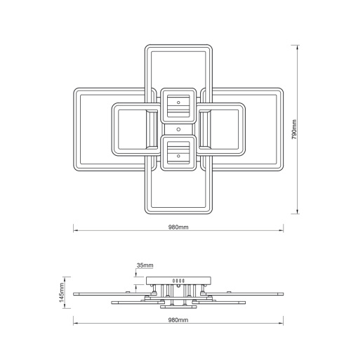 Потолочный светильник Escada 10286/8 LED*240W White фото 6 Потолочный светильник Escada 10286/8 LED*240W White фото 6
