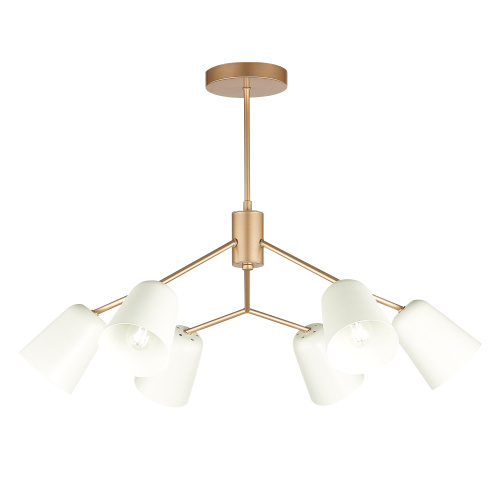 SLE155902-06 Светильник потолочный Золотистый/Белый E14 6*40W MARIO фото 11