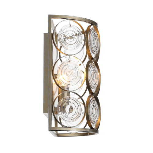 SL1105.201.02 Светильник настенный ST-Luce Золотистый с патиной/Золотистый, Прозрачный E14 2*60W SERANDA фото 9