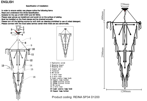 Crystal Lux Люстра Crystal Lux REINA SP34 D1200 GOLD PEARL фото 2