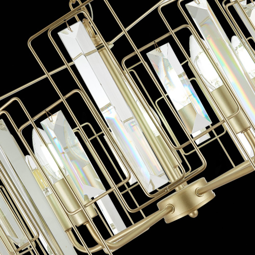 SLE103403-05 Светильник подвесной Шампань/Прозрачный E14 5*40W GIANO фото 2