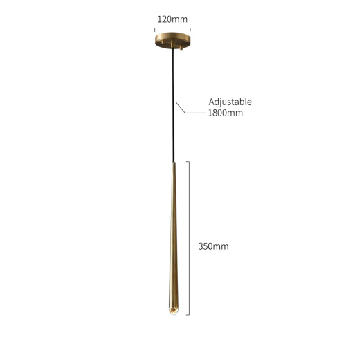 Подвесной светильник MT8863-1H antique brass фото 6