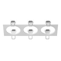 217536 Рамка INTERO 16 Triple QUADRO БЕЛЫЙ
